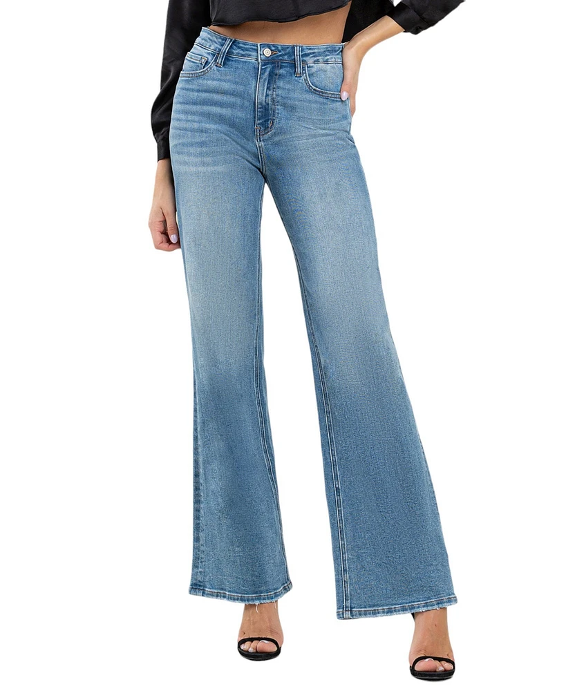 Vervet Women's High Rise Wide Leg Jeans
