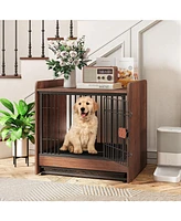 Dog Crate Indoor Dog Cage with Removable Tray and Lockable Door