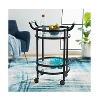 Sienna 2 Tier Round Bar Cart