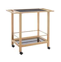 Gaelle 2 Tier Bar Cart W Handle