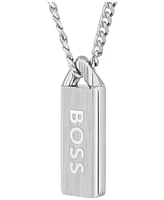 Hugo Boss Men's Kassy Emblem Stainless Steel Pendant Necklace