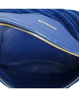 Pre-Owned Balenciaga Xs Souvenir Belt Bag Quilted Velvet