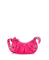 Pre-Owned Balenciaga Xs Le Cagole Giant Studs Shoulder Bag Leather
