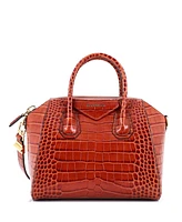 Pre-Owned Givenchy Small Antigona Bag Embossed Leather