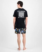 Chubbies Mens Graphic T Shirt Printed Swim Trunks