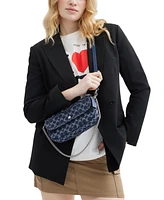 Coach Brook Flap Small Chain Bag in Signature Denim