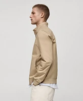 Mango Men's Lightweight Stand-Collar Jacket
