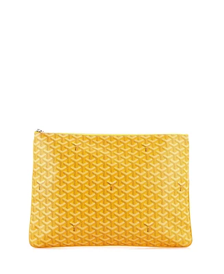 Pre-Owned Goyard Gm Senat Zip Pouch Coated Canvas