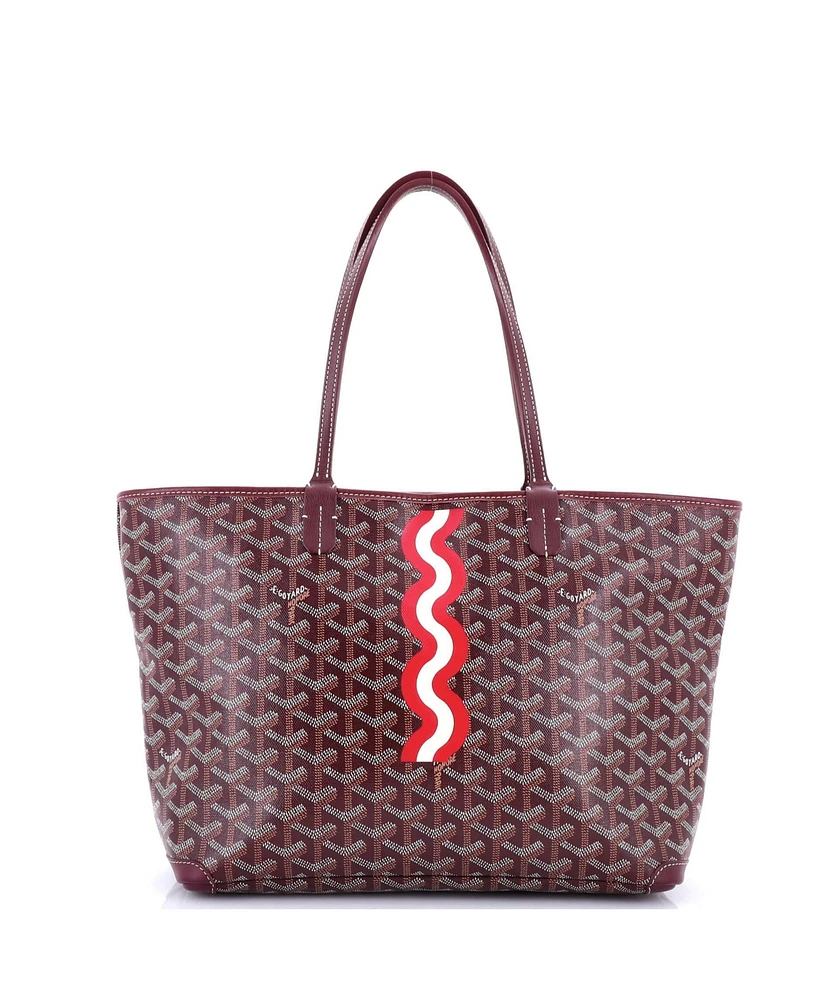 Pre-Owned Goyard Pm Artois Tote Printed Coated Canvas