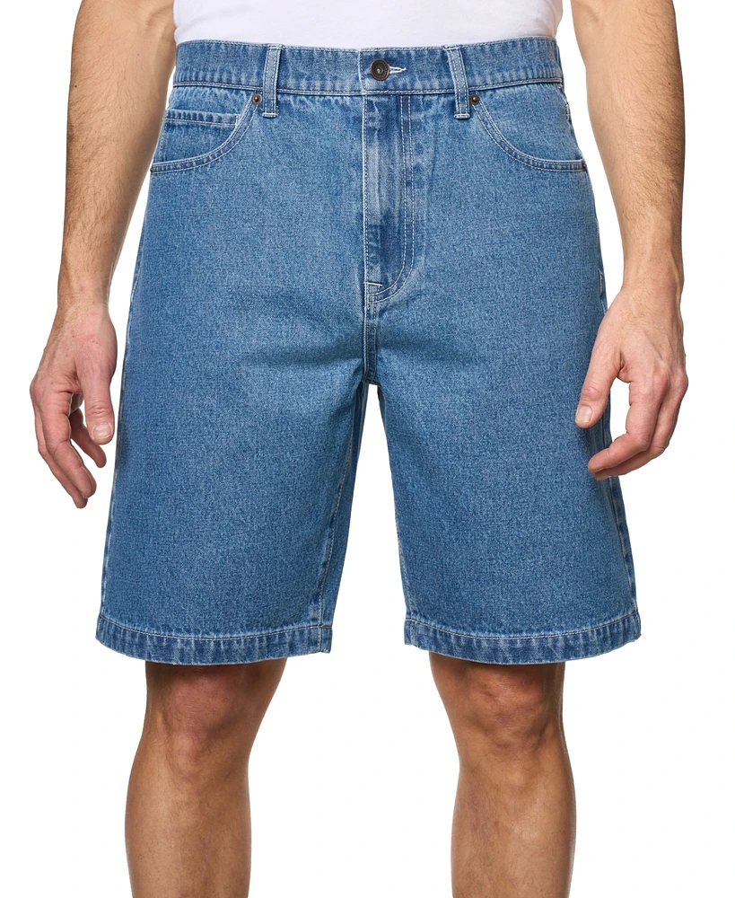 Lazer Men's Loose-Fit 10" Denim Shorts