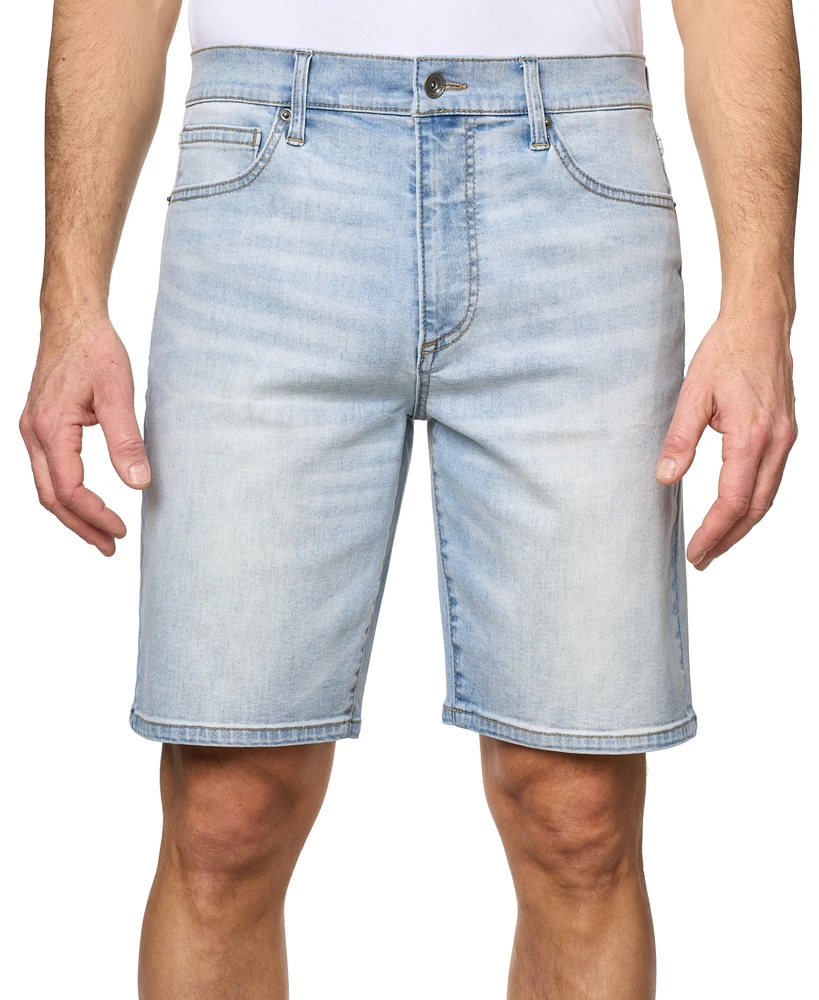 Lazer Men's Drew Slim-Fit Stretch 9-1/2" Denim Shorts
