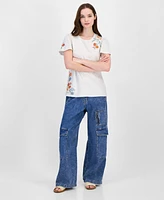 Driftwood Women's Cotton Flutter-Sleeve T-Shirt