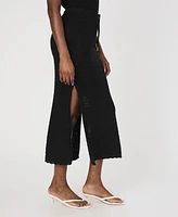 French Connection Women's Nellis Cotton Side-Slit Skirt