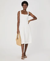 French Connection Women's Birdie Square-Neck A-Line Dress