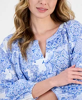 Nautica Jeans Women's Printed Cotton Top