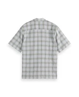 Scotch & Soda Men's Checked Short Sleeve Shirt