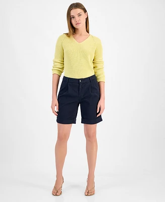 Boss Orange Women's High-Rise Chino Shorts