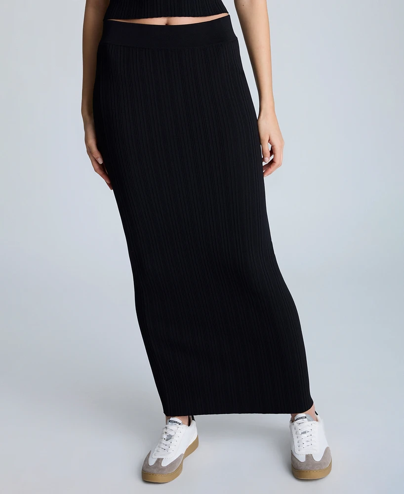 Kenneth Cole Women's Varigated Rib-Knit Maxi Skirt