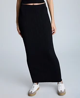 Kenneth Cole Women's Varigated Rib-Knit Maxi Skirt