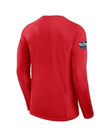 Fanatics Men's Athletic Red Usa 2025 4 Nations Face-Off Authentic Pro Long Sleeve Tech T-Shirt