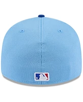 New Era Men's Light Blue/Royal Chicago Cubs 2025 Spring Training Low Profile 59FIFTY Fitted Hat