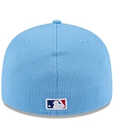 New Era Men's Light Blue Texas Rangers 2025 Spring Training Low Profile 59FIFTY Fitted Hat