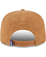 New Era Men's Tan Logo Gear Victory Grove Corduroy Sneaker Pin Golfer Adjustable Hat