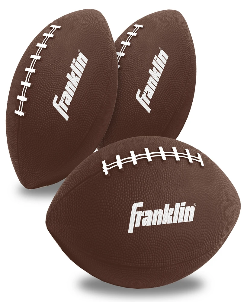 Franklin Sports Mini Inflatable Kids - 3 Pack Football Set