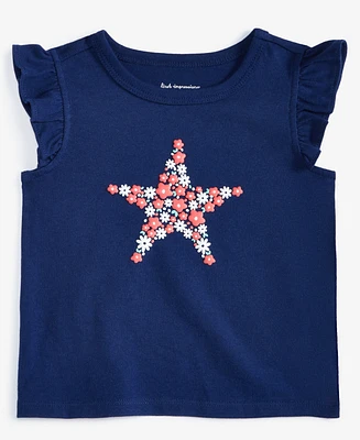 First Impressions Baby Girls Flower Star Graphic T-Shirt, Exclusively at Macy's