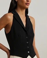 Lauren Ralph Women's Two-Tone Crepe Sleeveless Gown