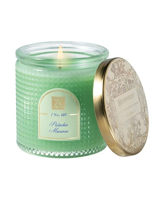 Aromatique Pistachio Macaron Textured Candle with Lid