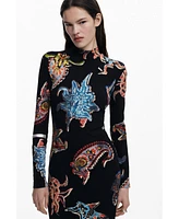 Desigual Women's Dress designed by Mr. Christian Lacroix