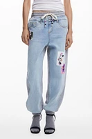 Desigual Women's Minnie Mouse Jogger Jeans