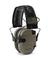 Walker's Razor Slim Electronic Muffs (Fde Patriot) with Shooting Glasses