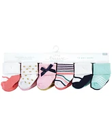 Little Treasure Baby Cotton Rich Terry Socks 24-Pack, Coral Sparkle, 0-6 Months