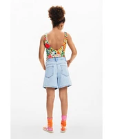 Desigual Girls Girls's Tropical print swimsuit