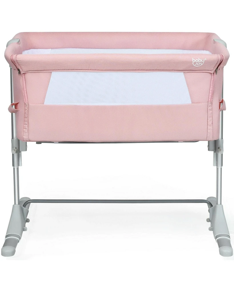 Gouun Kids Travel Portable Bed Side Sleeper Bassinet Crib with Carrying Bag