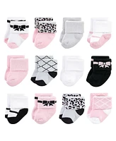 Hudson Baby Cotton Rich Terry Socks -Pack, Bows