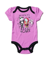 Nightmare Before Christmas Bodysuit Pants and Headband 3 Piece Outfit Set
