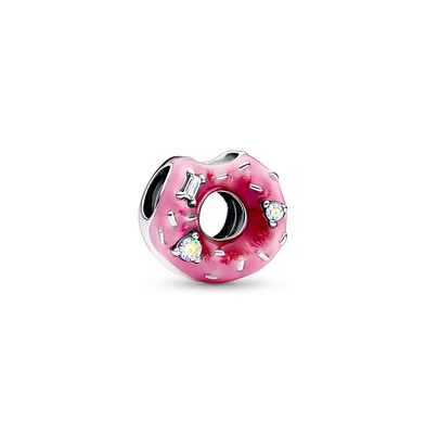 Pandora Cubic Zirconia Sparkling Sprinkled Donut Charm