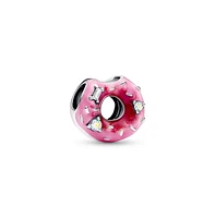 Pandora Cubic Zirconia Sparkling Sprinkled Donut Charm