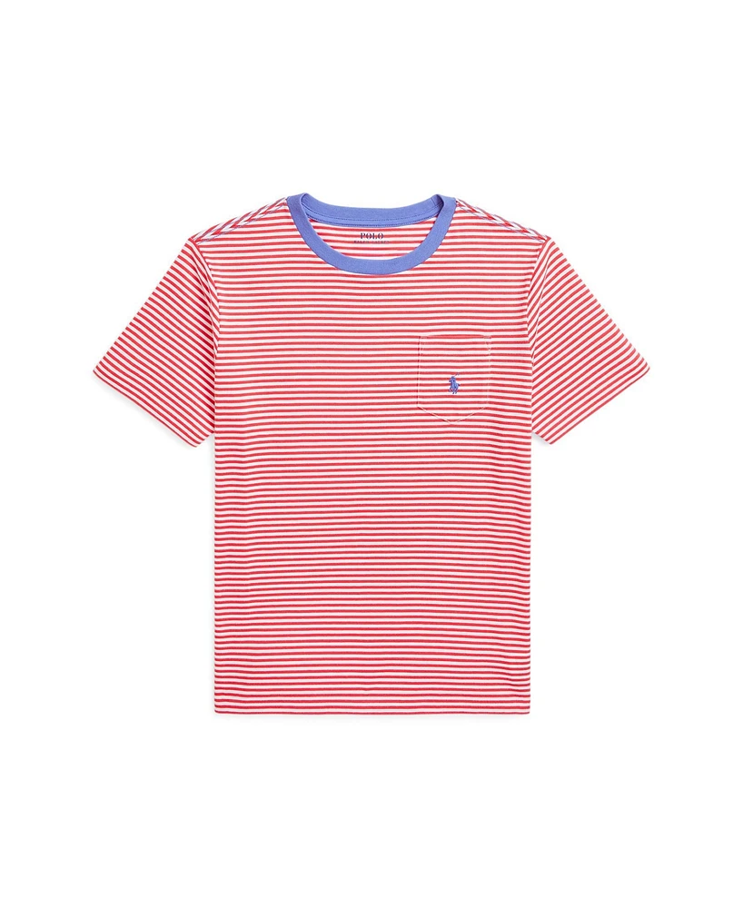 Polo Ralph Lauren Big Boys Striped Jersey Pocket T-Shirt