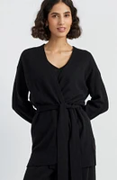 Chinti & Parker Wool Cashmere Blend Belt Wrap Cardigan