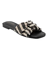 Marc Fisher Women's Orbit Knotted Flat Slide Sandals