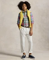 Polo Ralph Lauren Big Boys Plaid Cotton Poplin Shirt