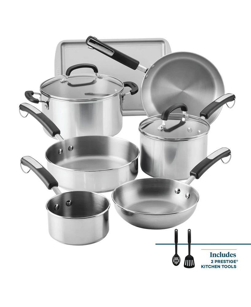 Farberware Brilliance 11-Pc Limited Edition Stainless Steel Cookware Set, Exclusively at Macy's