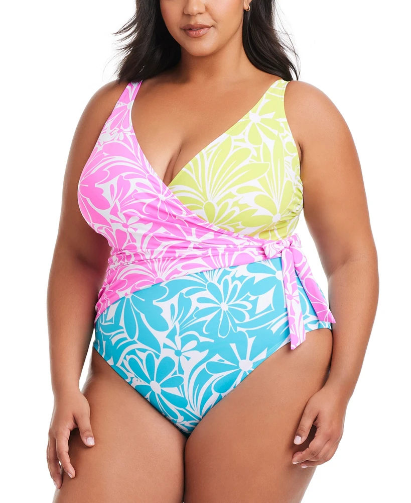 Bleu by Rod Beattie Plus Sock It To Me Tie-Side Swimsuit