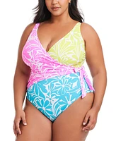Bleu by Rod Beattie Plus Sock It To Me Tie-Side Swimsuit
