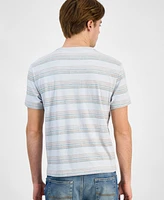 Sun + Stone Men's Regular-Fit Multistripe Pocket T-Shirt, Exclusively at Macy's