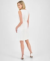 Kasper Women's Linen-Blend Sheath Dress